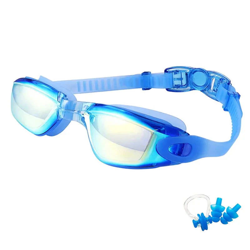 Swimming Goggles for Men & Women ā Anti-Fog UV Protection, Waterproof, Adjustable Silicone Swim Goggles for Adults & Kids