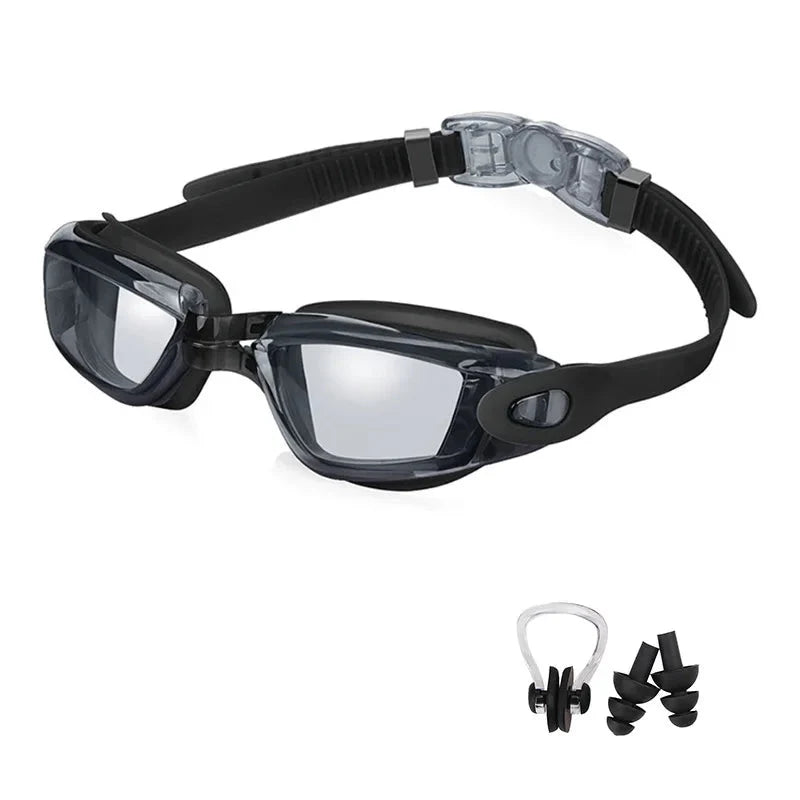 Swimming Goggles for Men & Women ā Anti-Fog UV Protection, Waterproof, Adjustable Silicone Swim Goggles for Adults & Kids