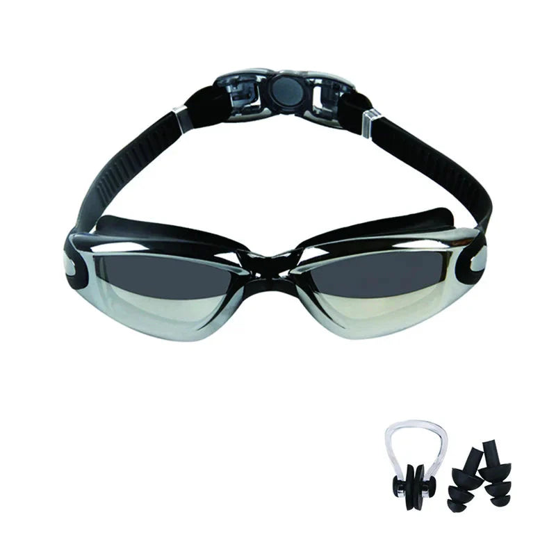 Swimming Goggles for Men & Women ā Anti-Fog UV Protection, Waterproof, Adjustable Silicone Swim Goggles for Adults & Kids