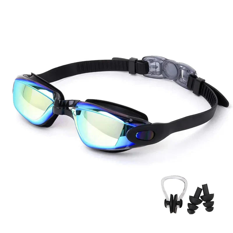 Swimming Goggles for Men & Women ā Anti-Fog UV Protection, Waterproof, Adjustable Silicone Swim Goggles for Adults & Kids