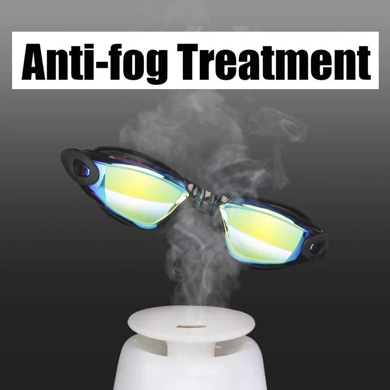 Swimming Goggles for Men & Women ā Anti-Fog UV Protection, Waterproof, Adjustable Silicone Swim Goggles for Adults & Kids