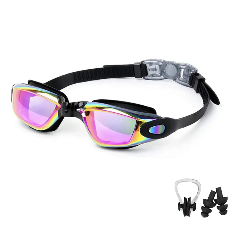 Swimming Goggles for Men & Women ā Anti-Fog UV Protection, Waterproof, Adjustable Silicone Swim Goggles for Adults & Kids