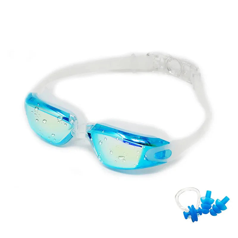 Swimming Goggles for Men & Women ā Anti-Fog UV Protection, Waterproof, Adjustable Silicone Swim Goggles for Adults & Kids