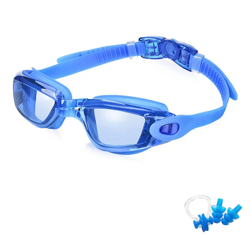 Swimming Goggles for Men & Women ā Anti-Fog UV Protection, Waterproof, Adjustable Silicone Swim Goggles for Adults & Kids