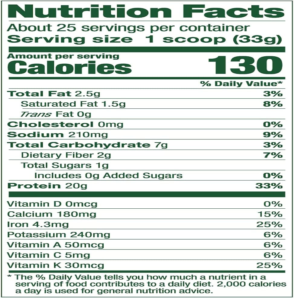 Protein & Greens Powder, Chocolate, 28.7 Ounce